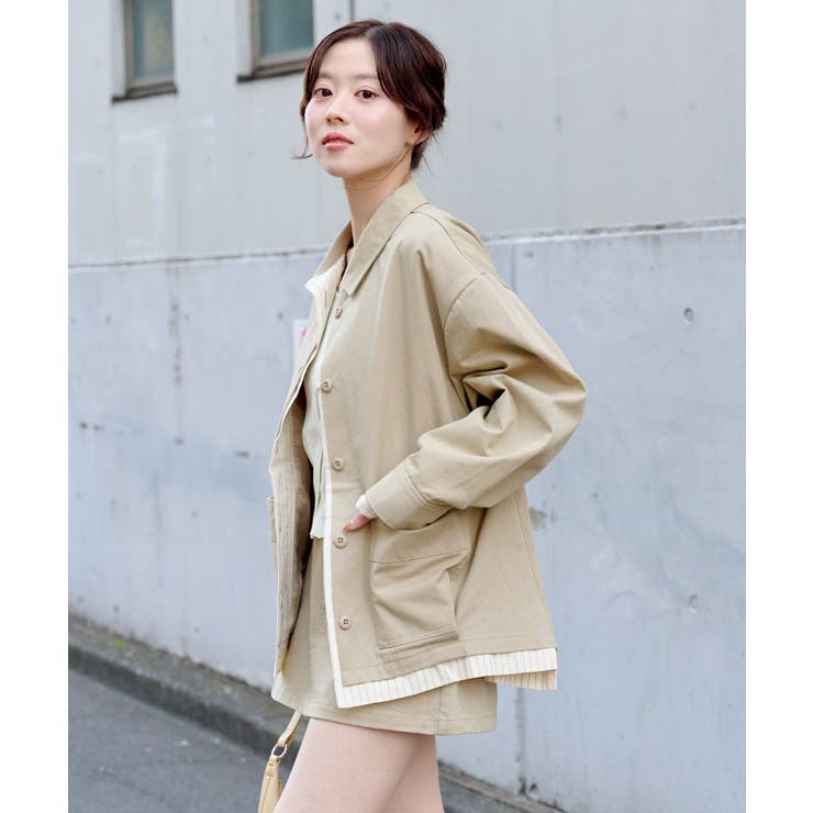 【Kastane】レイヤードミドルシャツジャケット | PAL GROUP OUTLET | 詳細画像2 