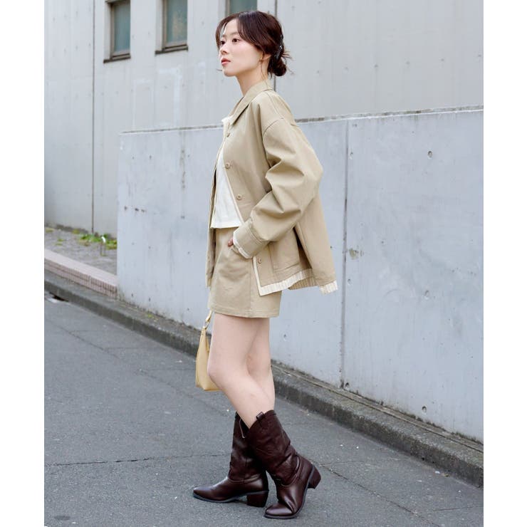 【Kastane】レイヤードミドルシャツジャケット | PAL GROUP OUTLET | 詳細画像6 