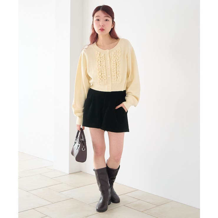【Kastane】フリルチビニットカーディガン | PAL GROUP OUTLET | 詳細画像14 