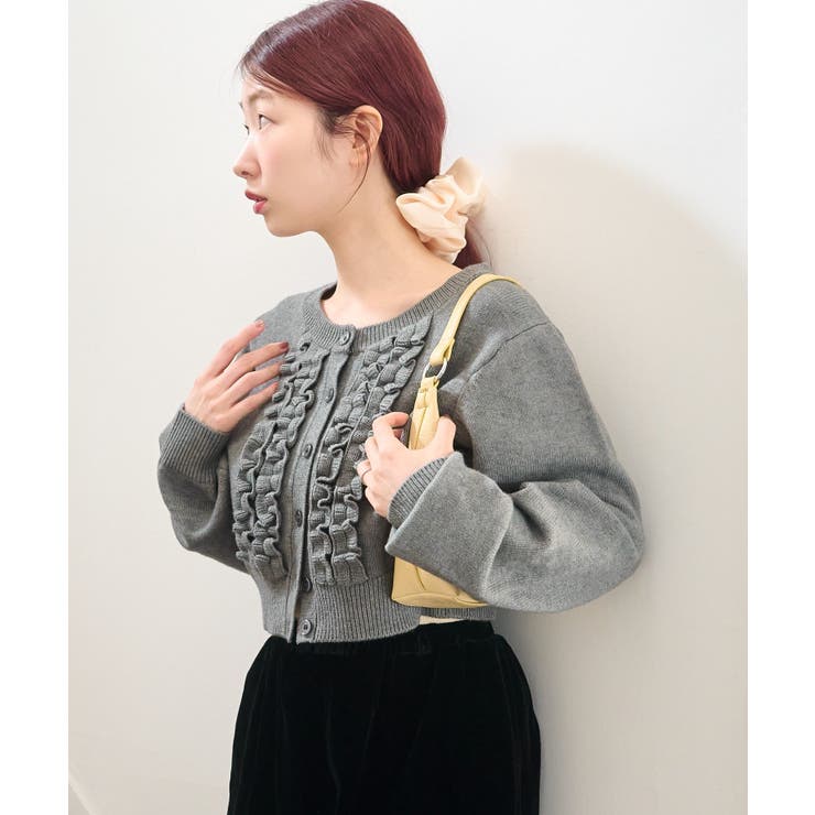 【Kastane】フリルチビニットカーディガン | PAL GROUP OUTLET | 詳細画像1 