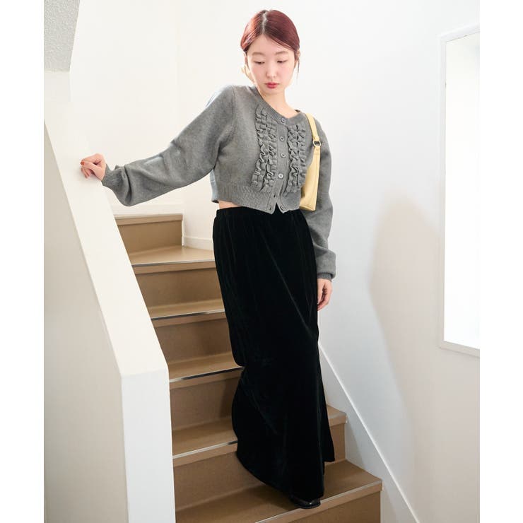 【Kastane】フリルチビニットカーディガン | PAL GROUP OUTLET | 詳細画像6 