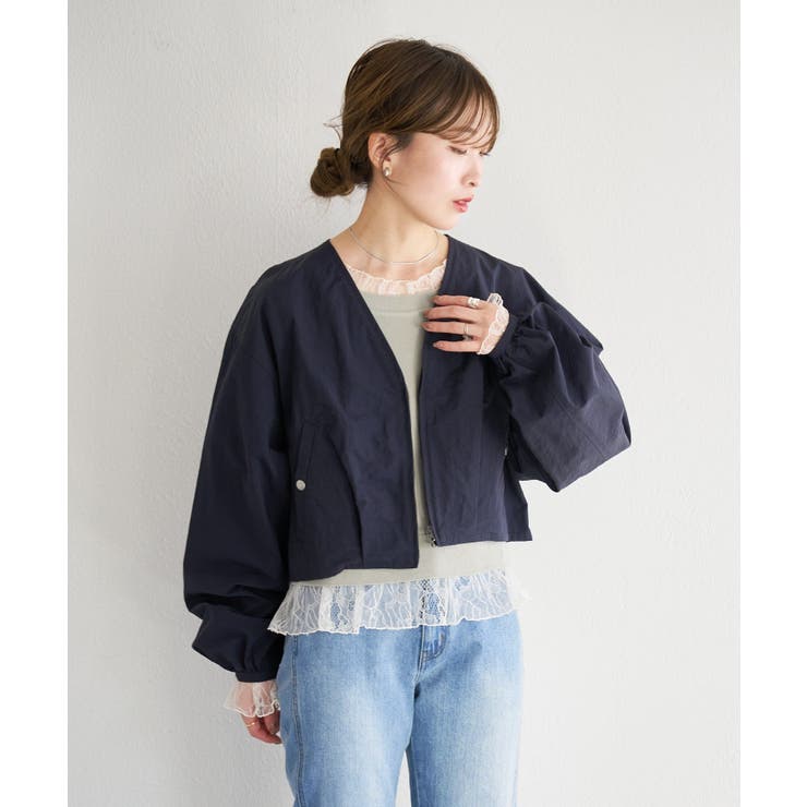 【Kastane】B ナイロンノーカラーブルゾン | PAL GROUP OUTLET | 詳細画像31 