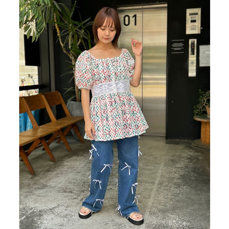 【Ciaopanic】H.S刺繍プリントレースチュニックワンピ | PAL GROUP OUTLET | 詳細画像1 