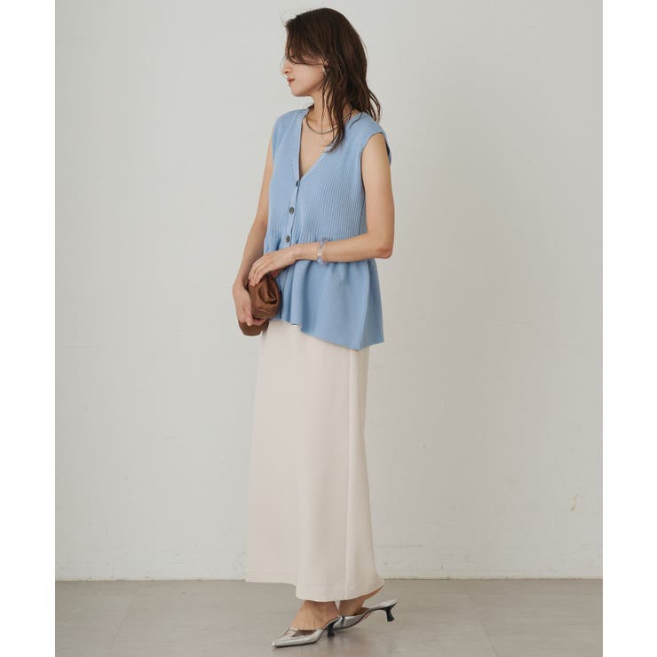 【Loungedress】ペプラムノースリKN | PAL GROUP OUTLET | 詳細画像2 