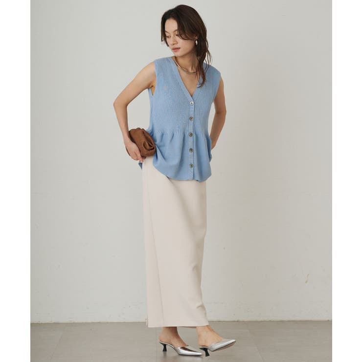 【Loungedress】ペプラムノースリKN | PAL GROUP OUTLET | 詳細画像3 