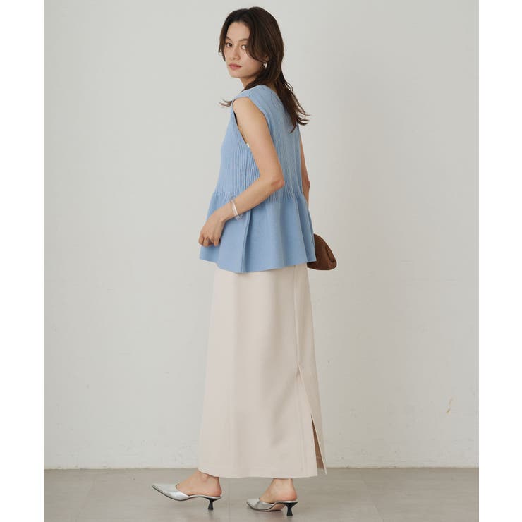 【Loungedress】ペプラムノースリKN | PAL GROUP OUTLET | 詳細画像4 