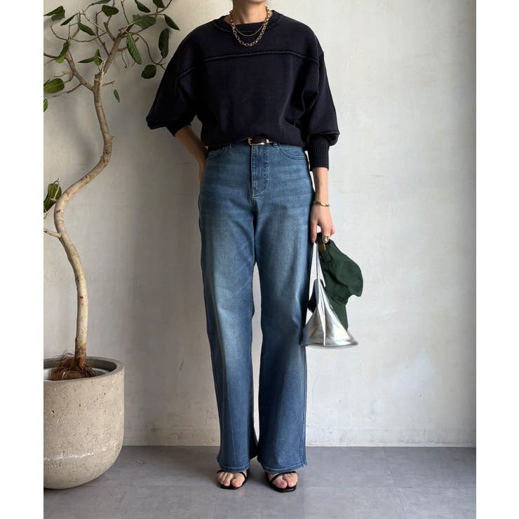 【DouDou】ピグメント加工スウエットライクニット | PAL GROUP OUTLET | 詳細画像13 