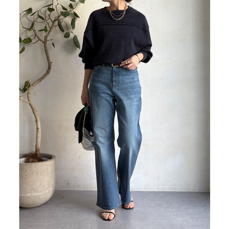 【DouDou】ピグメント加工スウエットライクニット | PAL GROUP OUTLET | 詳細画像14 