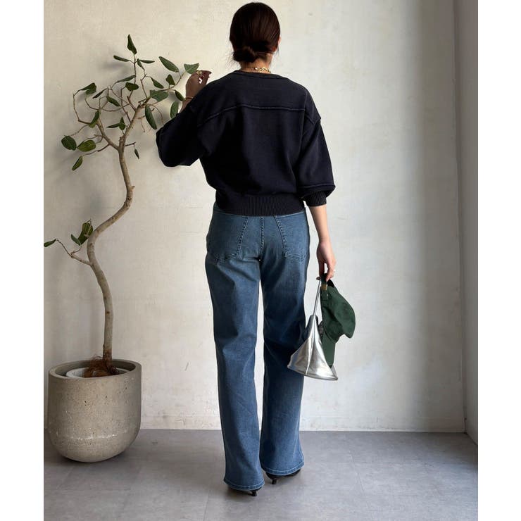 【DouDou】ピグメント加工スウエットライクニット | PAL GROUP OUTLET | 詳細画像15 