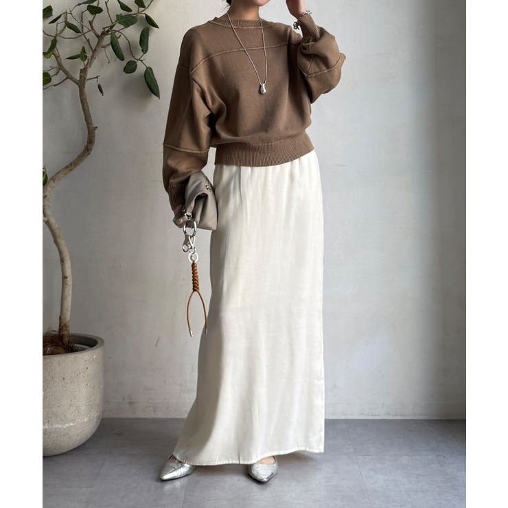 【DouDou】ピグメント加工スウエットライクニット | PAL GROUP OUTLET | 詳細画像31 