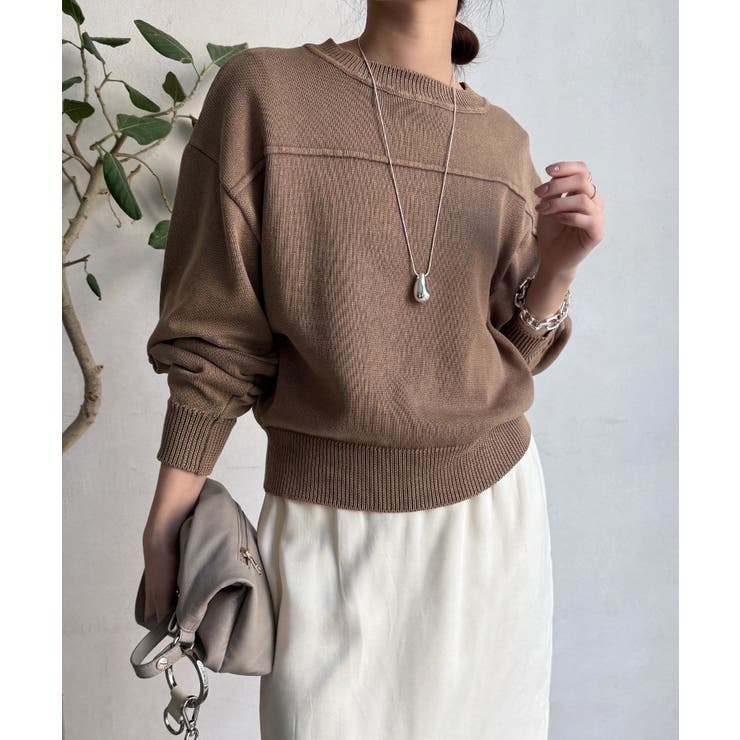 【DouDou】ピグメント加工スウエットライクニット | PAL GROUP OUTLET | 詳細画像37 