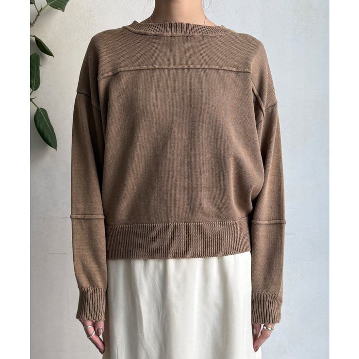 【DouDou】ピグメント加工スウエットライクニット | PAL GROUP OUTLET | 詳細画像39 