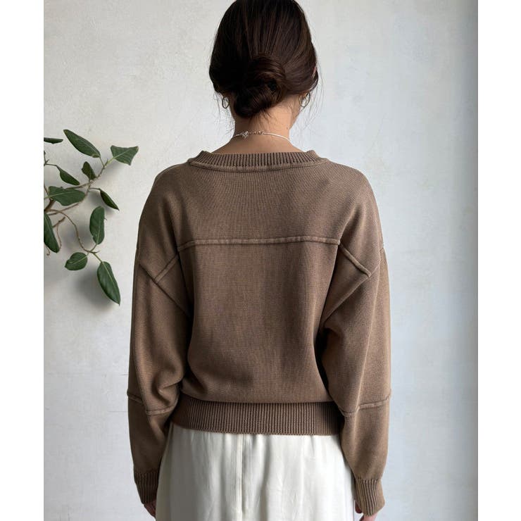 【DouDou】ピグメント加工スウエットライクニット | PAL GROUP OUTLET | 詳細画像41 