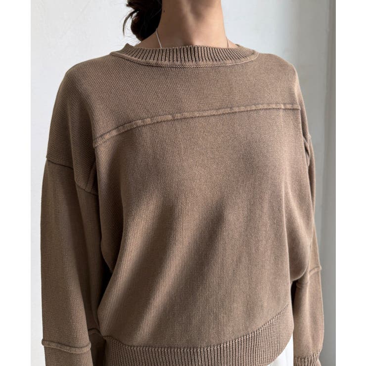 【DouDou】ピグメント加工スウエットライクニット | PAL GROUP OUTLET | 詳細画像43 