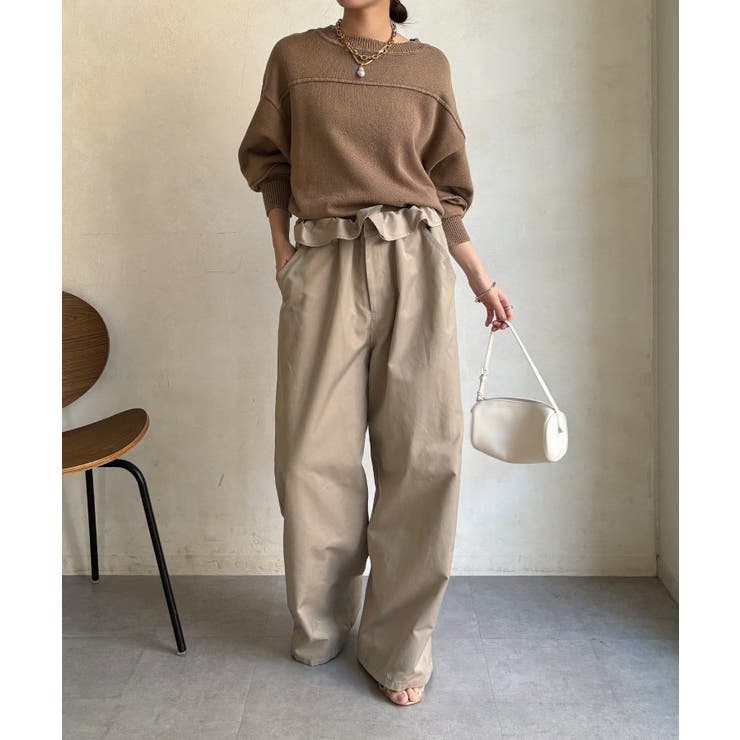 【DouDou】ピグメント加工スウエットライクニット | PAL GROUP OUTLET | 詳細画像21 