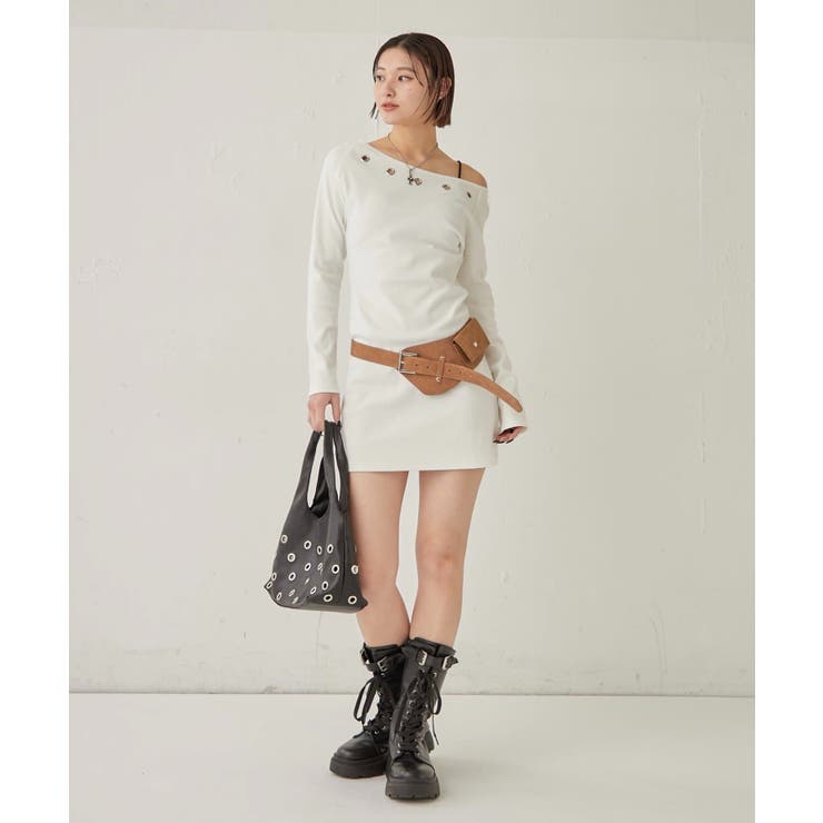 【WHO'S WHO gallery】アイレットリブワンピース | PAL GROUP OUTLET | 詳細画像5 