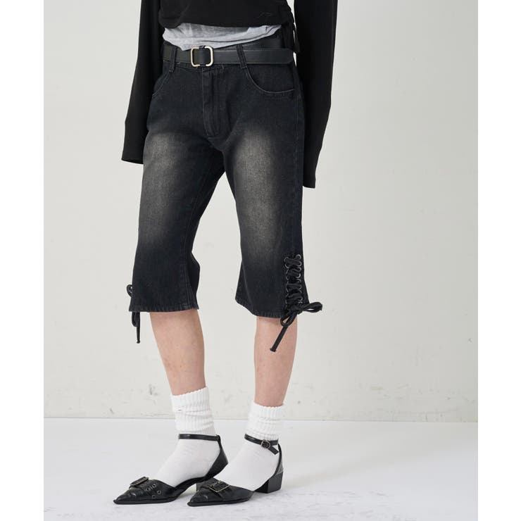 【WHO'S WHO gallery】レースアップデニムカプリパンツ | PAL GROUP OUTLET | 詳細画像10 
