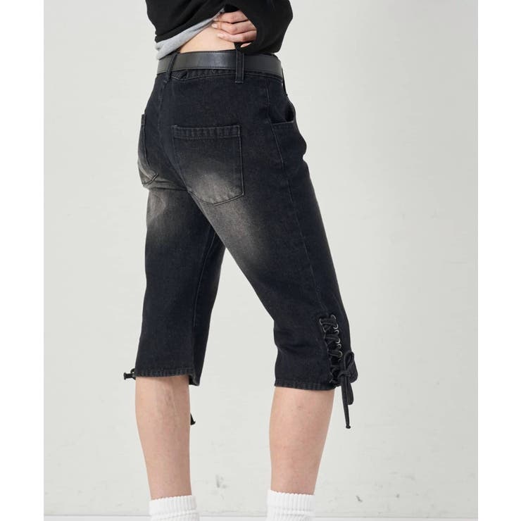 【WHO'S WHO gallery】レースアップデニムカプリパンツ | PAL GROUP OUTLET | 詳細画像12 