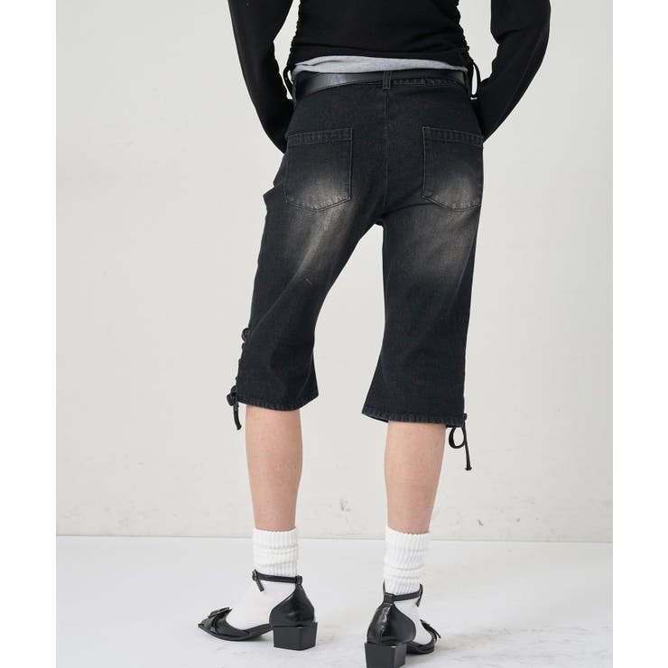 【WHO'S WHO gallery】レースアップデニムカプリパンツ | PAL GROUP OUTLET | 詳細画像13 