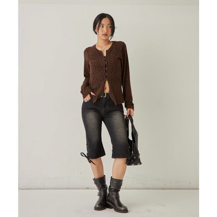 【WHO'S WHO gallery】レースアップデニムカプリパンツ | PAL GROUP OUTLET | 詳細画像15 