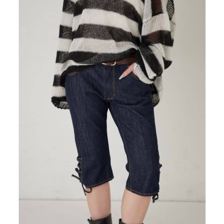 【WHO'S WHO gallery】レースアップデニムカプリパンツ | PAL GROUP OUTLET | 詳細画像17 