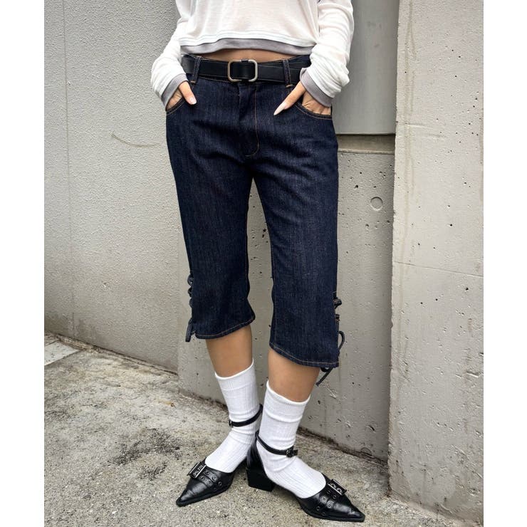 【WHO'S WHO gallery】レースアップデニムカプリパンツ | PAL GROUP OUTLET | 詳細画像27 