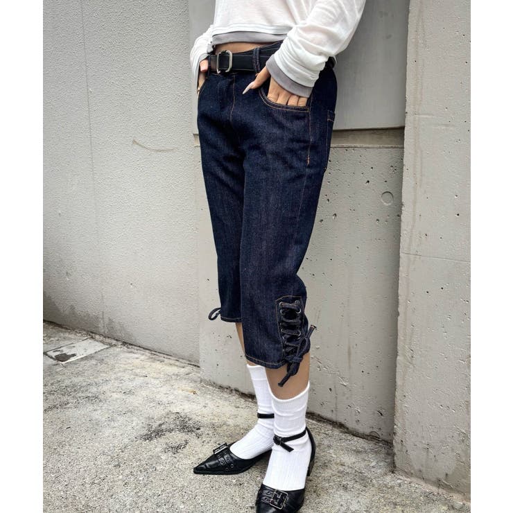 【WHO'S WHO gallery】レースアップデニムカプリパンツ | PAL GROUP OUTLET | 詳細画像28 