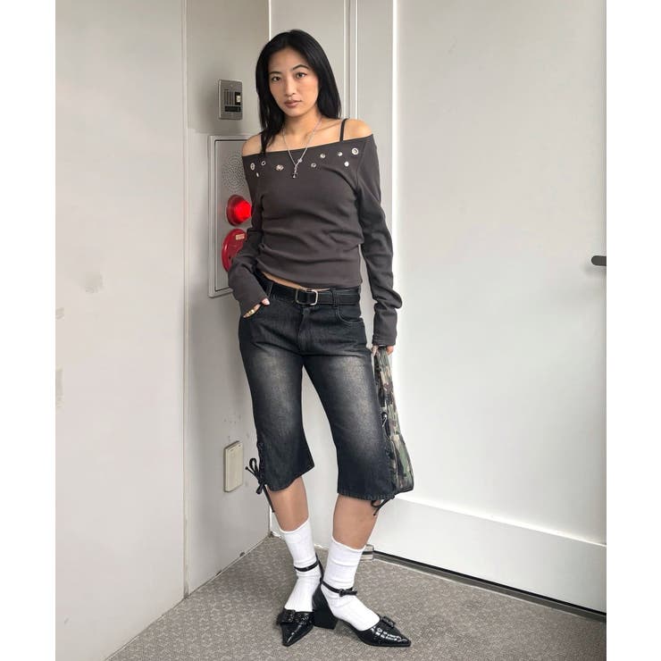 【WHO'S WHO gallery】レースアップデニムカプリパンツ | PAL GROUP OUTLET | 詳細画像32 