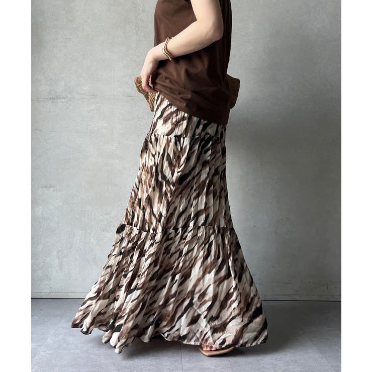 ゼブラ | 【DouDou】アニマルワッシャースカート | PAL GROUP OUTLET