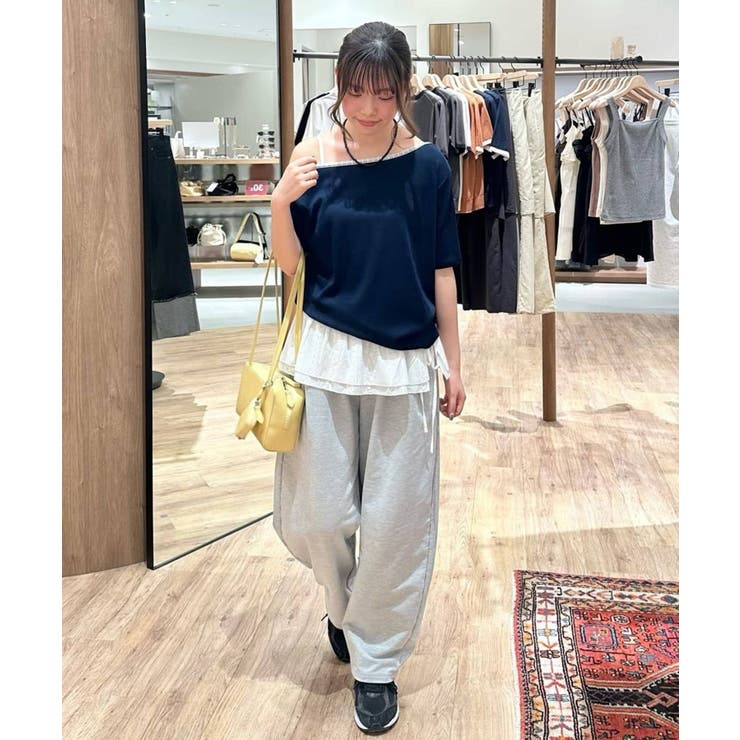 【Discoat】【umm】前後2WAY衿レース使いワンショルT | PAL GROUP OUTLET | 詳細画像13 