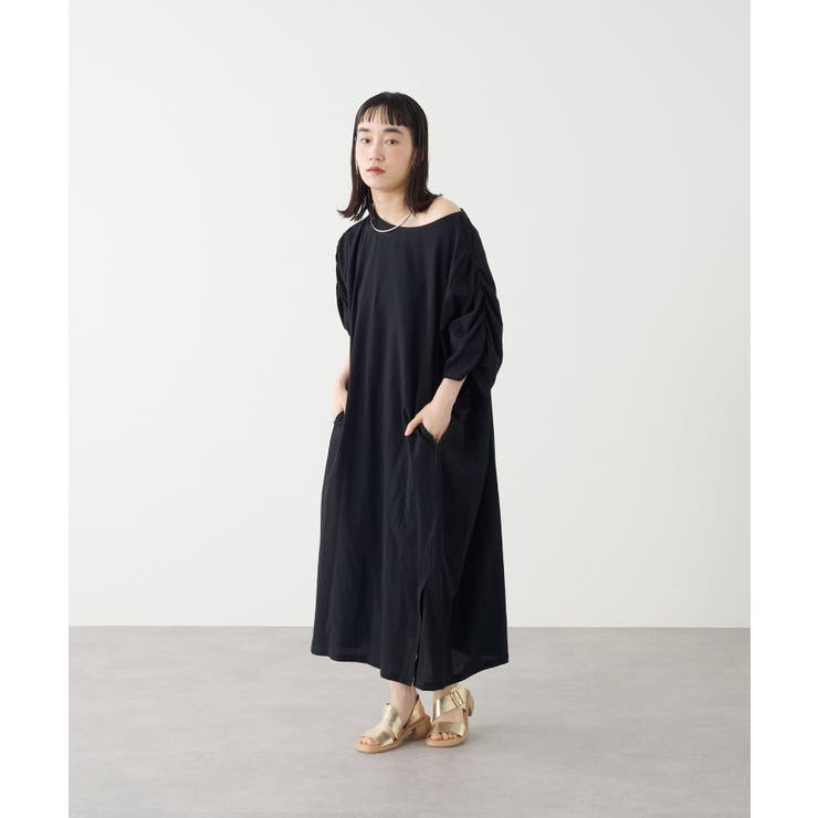 【Omekashi】ギャザーオフショルワンピース | PAL GROUP OUTLET | 詳細画像1 