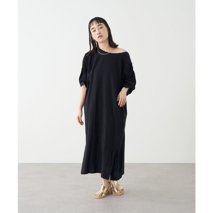 【Omekashi】ギャザーオフショルワンピース | PAL GROUP OUTLET | 詳細画像3 