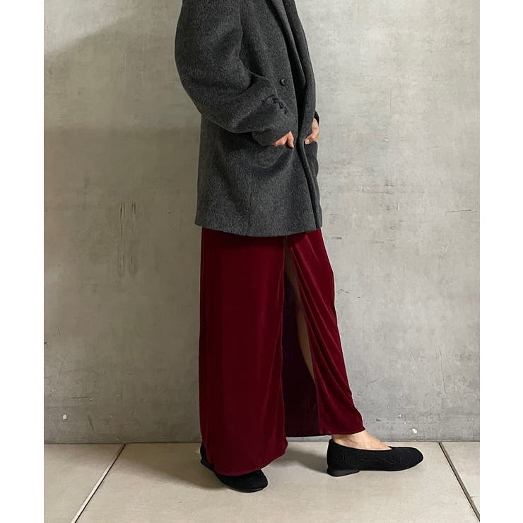 【Pasterip】Sheer rib zip skirt | PAL GROUP OUTLET | 詳細画像2 