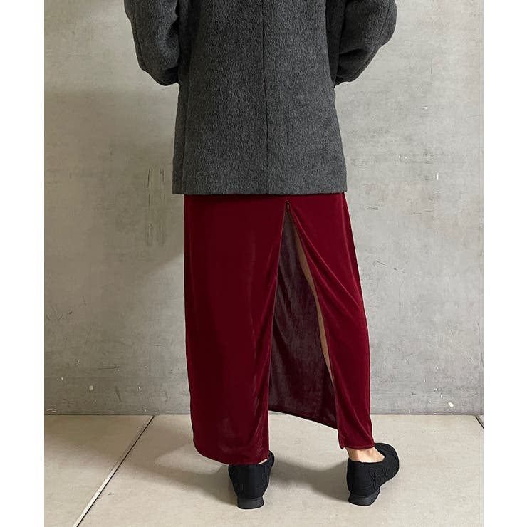 【Pasterip】Sheer rib zip skirt | PAL GROUP OUTLET | 詳細画像3 