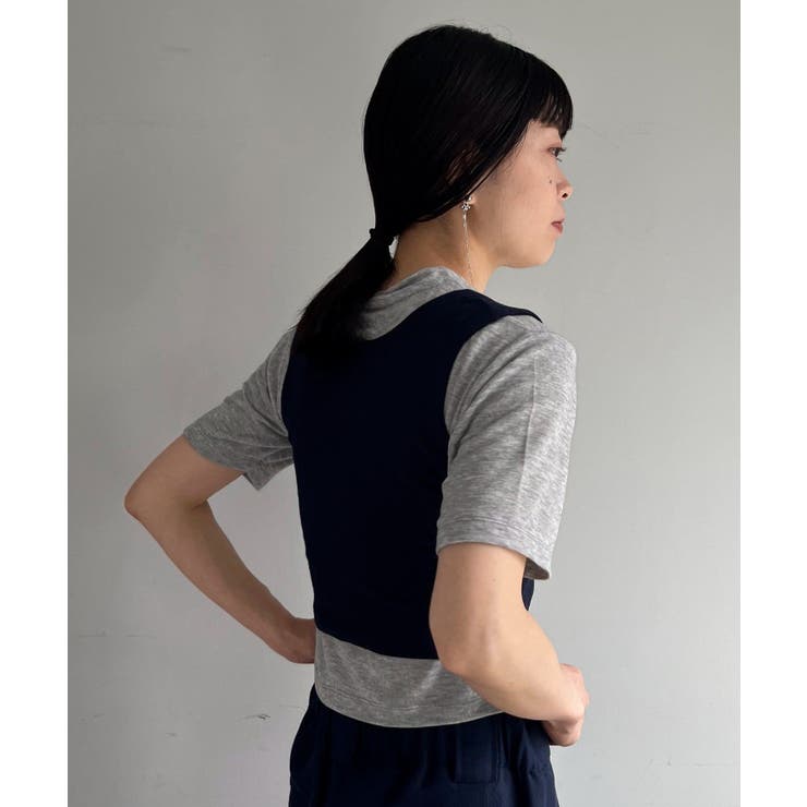 【Pasterip】Stretch tee ＆ Over tank set | PAL GROUP OUTLET | 詳細画像10 