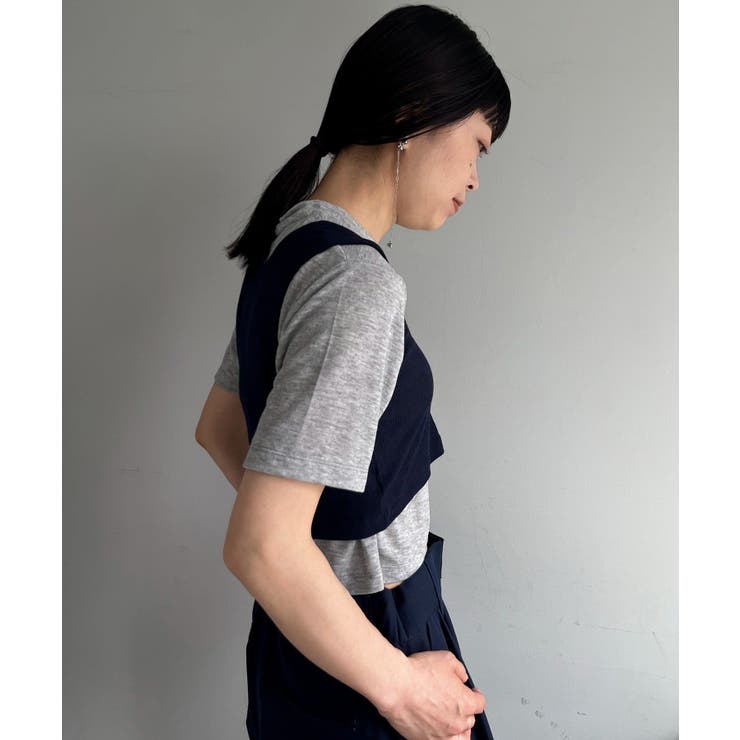 【Pasterip】Stretch tee ＆ Over tank set | PAL GROUP OUTLET | 詳細画像7 