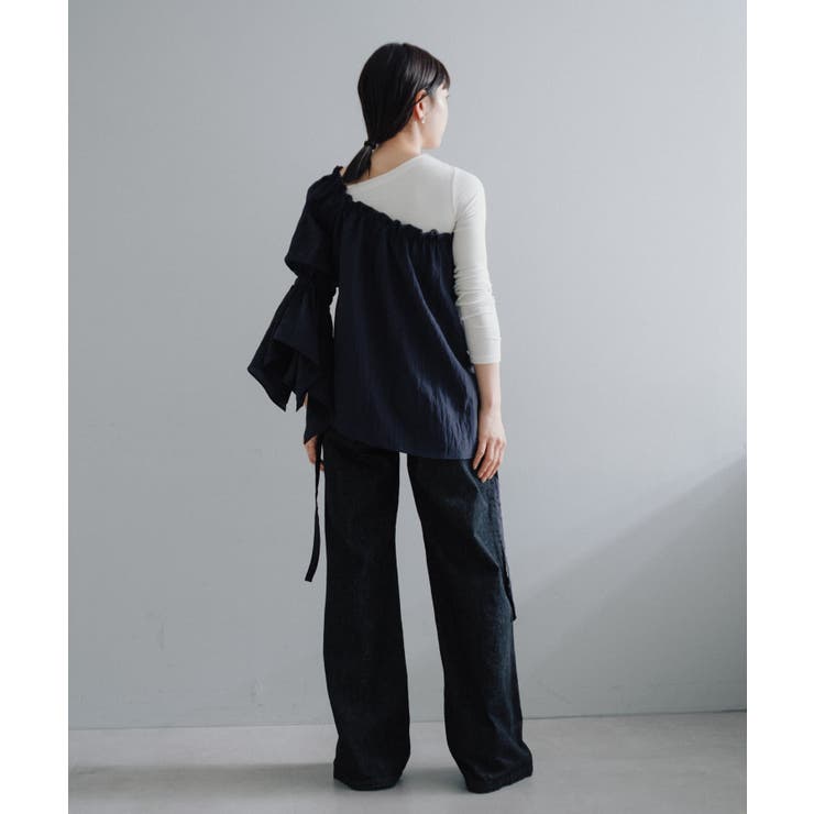 【Pasterip】Stripe one shoulder | PAL GROUP OUTLET | 詳細画像10 