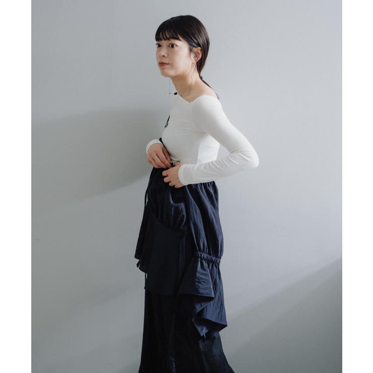 【Pasterip】Stripe one shoulder | PAL GROUP OUTLET | 詳細画像14 