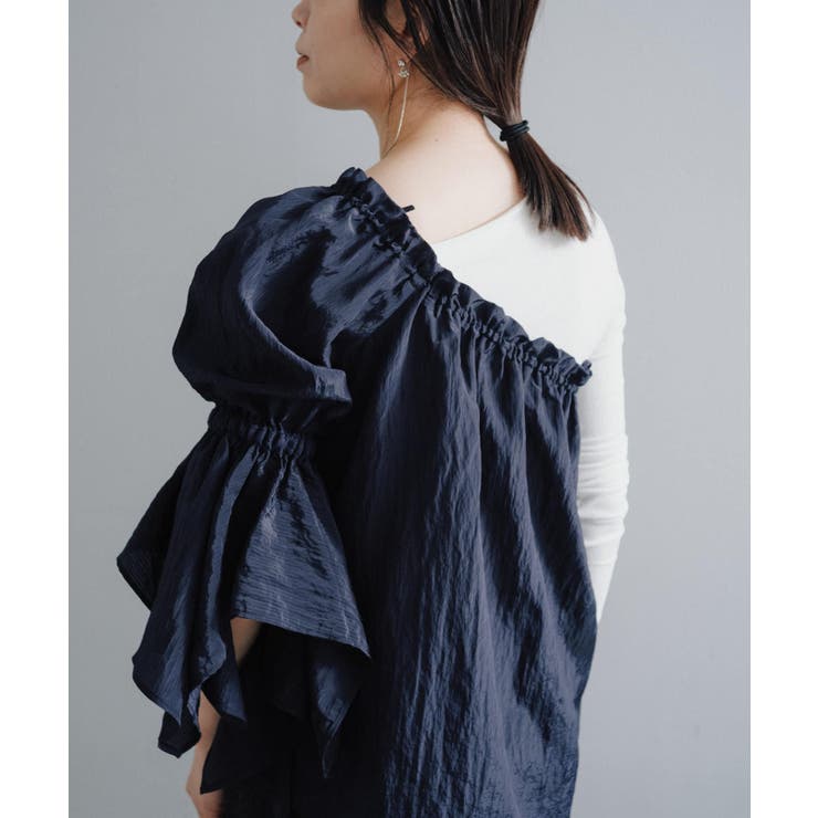 【Pasterip】Stripe one shoulder | PAL GROUP OUTLET | 詳細画像2 