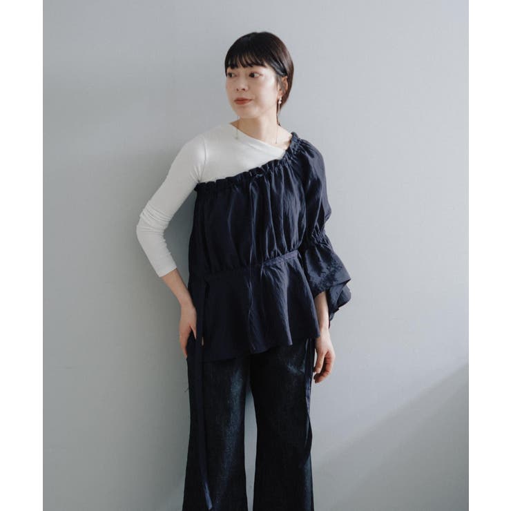 【Pasterip】Stripe one shoulder | PAL GROUP OUTLET | 詳細画像3 