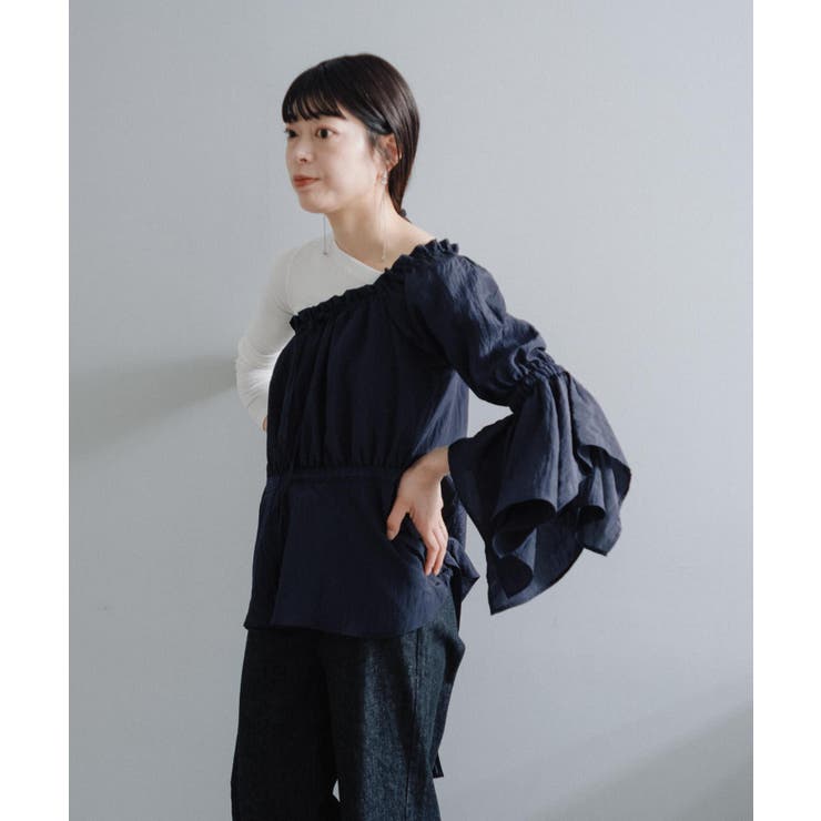 【Pasterip】Stripe one shoulder | PAL GROUP OUTLET | 詳細画像4 