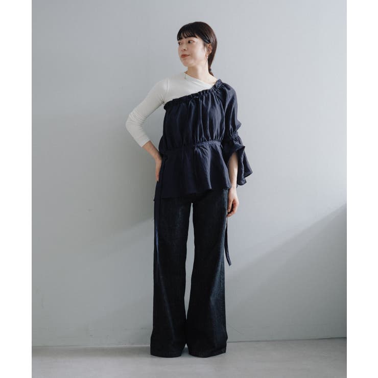 【Pasterip】Stripe one shoulder | PAL GROUP OUTLET | 詳細画像8 