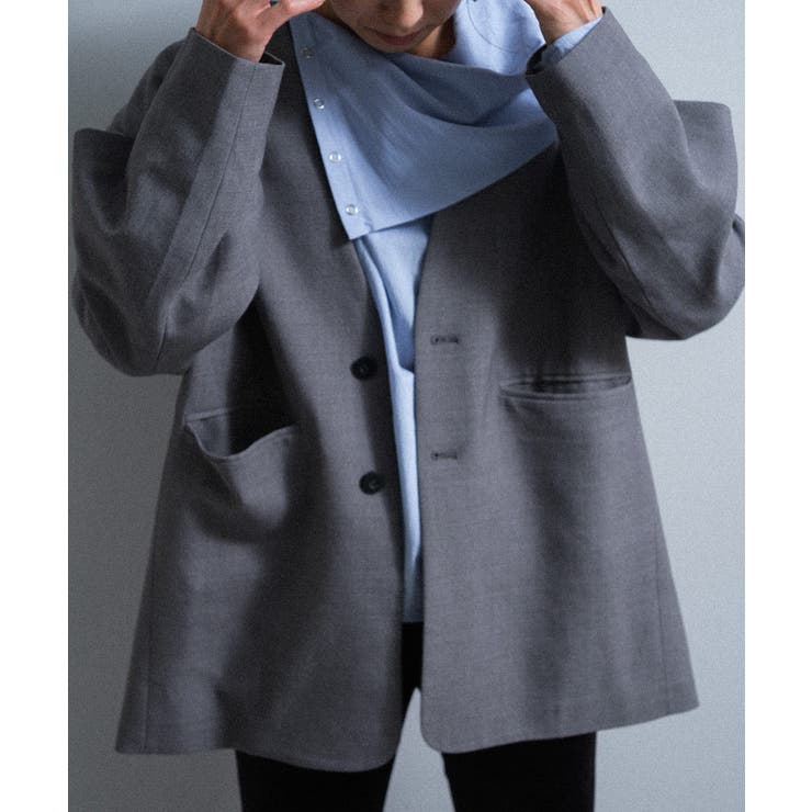【Pasterip】Collarless dad jacket | PAL GROUP OUTLET | 詳細画像11 
