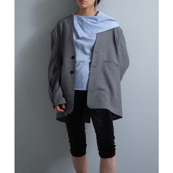 【Pasterip】Collarless dad jacket | PAL GROUP OUTLET | 詳細画像14 