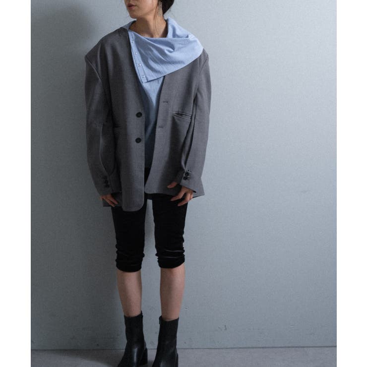 【Pasterip】Collarless dad jacket | PAL GROUP OUTLET | 詳細画像15 