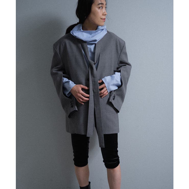 【Pasterip】Collarless dad jacket | PAL GROUP OUTLET | 詳細画像22 