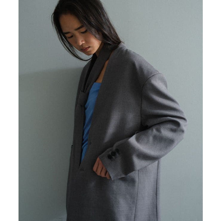 【Pasterip】Collarless dad jacket | PAL GROUP OUTLET | 詳細画像2 