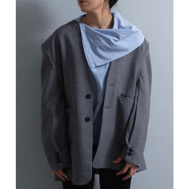 【Pasterip】Collarless dad jacket | PAL GROUP OUTLET | 詳細画像8 