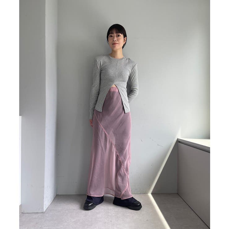 【Pasterip】Organdy layering skirt | PAL GROUP OUTLET | 詳細画像14 