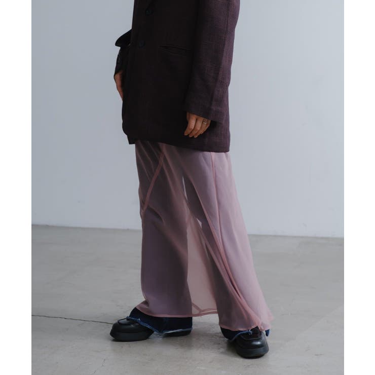【Pasterip】Organdy layering skirt | PAL GROUP OUTLET | 詳細画像1 